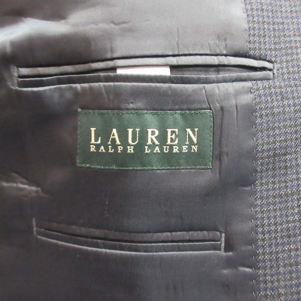 40 L- RALPH LAUREN Mens 100% WOOL BLAZER/SPORT - Picture 7 of 7